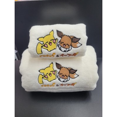Jogo de toalha PIKACHU E EEVE KAWAI 1.4m