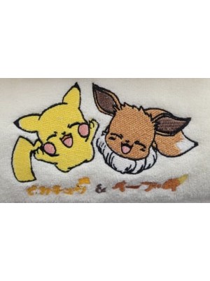 Jogo de toalha PIKACHU E EEVE KAWAI 1.4m
