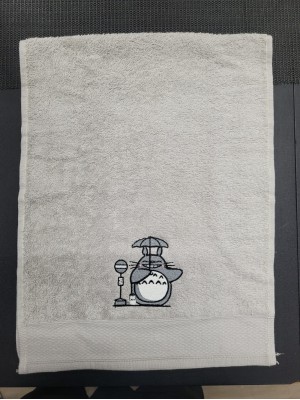 TOALHA FITNESS TOTORO CINZA