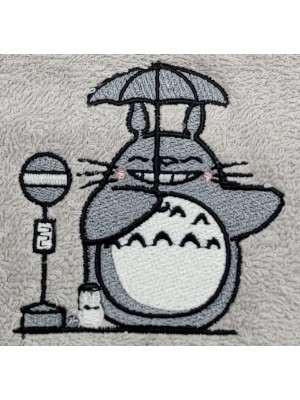 TOALHA FITNESS TOTORO CINZA