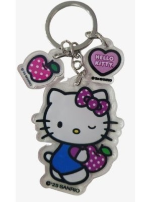 CHAVEIRO ACRILICO HELLO KITTY MAÇÃ